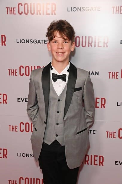 Kier Hills attends a gala screening of "The Courier