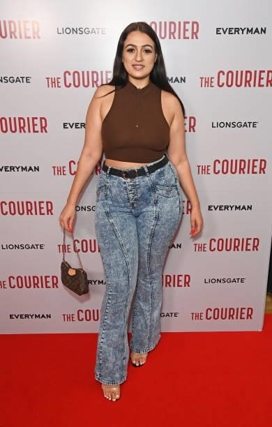 Amel Rachedi attends a gala screening of "The Courier