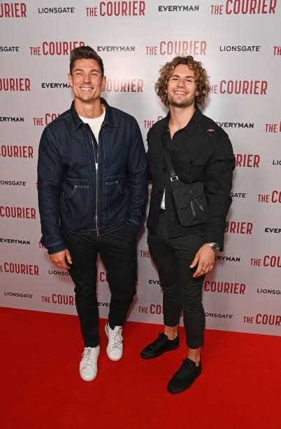 David Birtwistle and Joe Garratt attend a gala screening of "The Courier