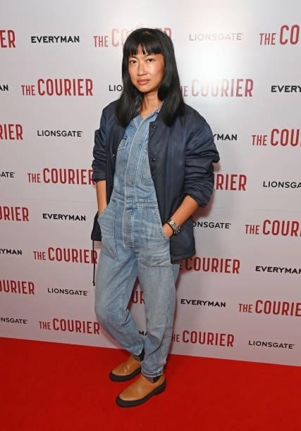 Mimi Xu attends a gala screening of "The Courier