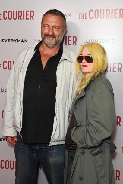 Martin Green and Pam Hogg attend a gala screening of "The Courier