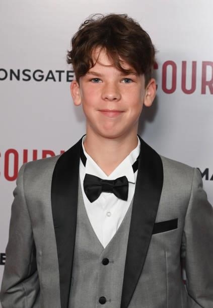 Kier Hills attends a gala screening of "The Courier