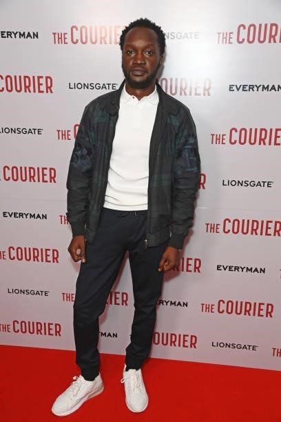 Arnold Oceng attends a gala screening of "The Courier