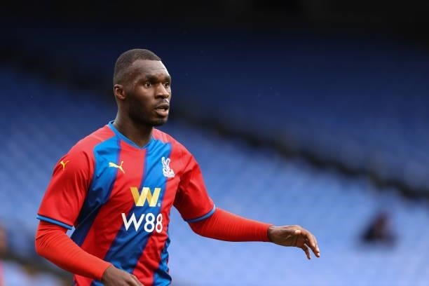 Christian Benteke of Crystal Palace during the Pre-Season Friendly between Crystal Palace v Watford at Selhurst Park on August 7, 2021 in London,...