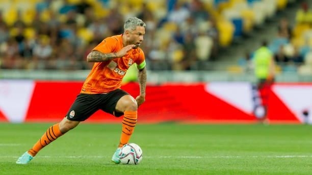 Marlos of Shakhtar Donetsk controls the ball during the UEFA Champions League 2021-22 third qualifying round 2nd leg between Shakhtar Donetsk and KRC...