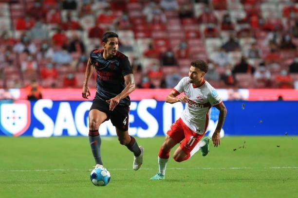 Lucas Verissimo of SL Benfica in action during the UEFA Champions League Third Qualifying Round Leg One match between SL Benfica and Spartak Moskva...