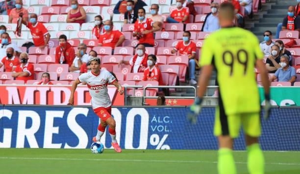 Ayrton of Spartak Moskva in action during the UEFA Champions League Third Qualifying Round Leg One match between SL Benfica and Spartak Moskva at on...