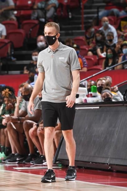 During the 2021 Las Vegas Summer League on August 13 , 2021 at the Thomas & Mack Center in Las Vegas, Nevada. NOTE TO USER: User expressly...
