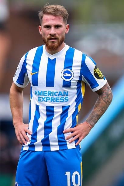 Alexis Mac Allister of Brighton and Hove Albion during the Premier League match between Burnley and Brighton & Hove Albion at Turf Moor on August 14,...
