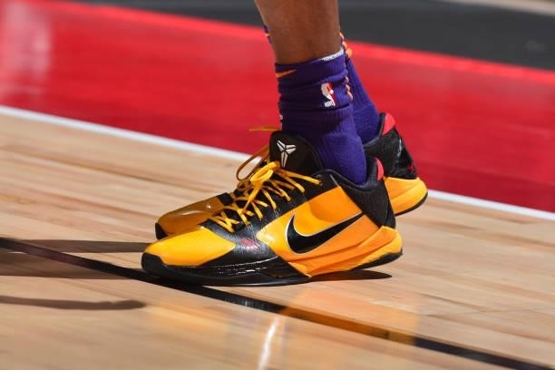 The sneakers worn by Jalen Smith of the Phoenix Suns during the game against the Portland Trail Blazers during the 2021 Las Vegas Summer League on...