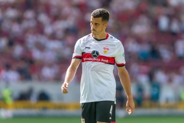 Marc Oliver Kempf of VfB Stuttgart Looks on during the Bundesliga match between VfB Stuttgart and SpVgg Greuther Fuerth at Mercedes-Benz Arena on...