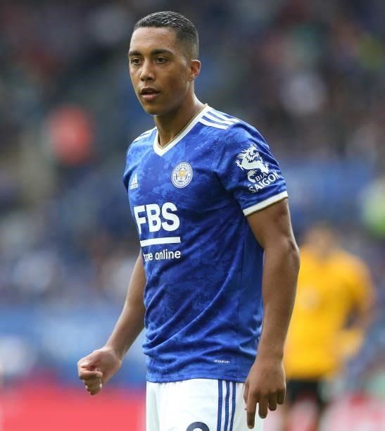Leicester City's Youri Tielemans during the Premier League match between Leicester City and Wolverhampton Wanderers at The King Power Stadium on...