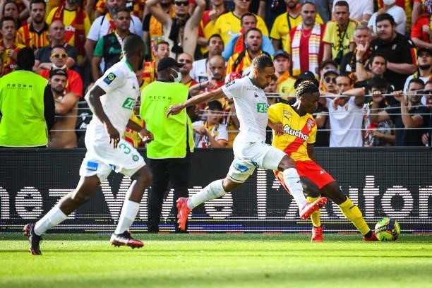 Ismael BOURA of Lens during the Ligue 1 Uber Eats match between Lens and Saint Etienne at Stade Bollaert-Delelis on August 15, 2021 in Lens, France.
