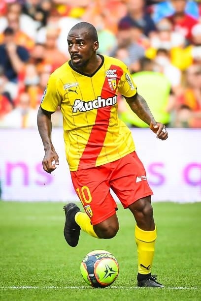 Gael KAKUTA of Lens during the Ligue 1 Uber Eats match between Lens and Saint Etienne at Stade Bollaert-Delelis on August 15, 2021 in Lens, France.