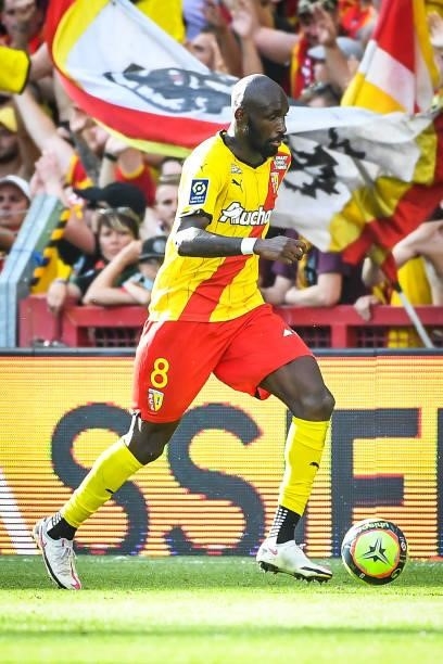 Seko FOFANA of Lens during the Ligue 1 Uber Eats match between Lens and Saint Etienne at Stade Bollaert-Delelis on August 15, 2021 in Lens, France.