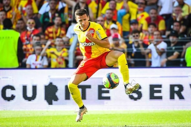 Przemyslaw Adam FRANKOWSKI of Lens during the Ligue 1 Uber Eats match between Lens and Saint Etienne at Stade Bollaert-Delelis on August 15, 2021 in...