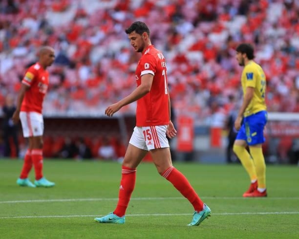 Roman Yaremchuk of SL Benfica during the Liga Bwin match between SL Benfica and FC Arouca at Estadio da Luz on August 14, 2021 in Lisbon, Portugal.