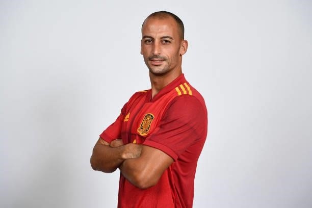 Riduan poses during the Spain team presentation prior to the FIFA Beach Soccer World Cup Russia 2021 on August 16, 2021 in Moscow, Russia.