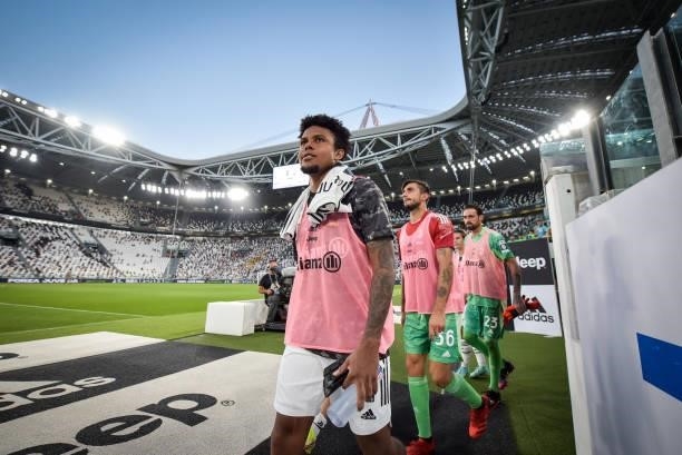 Juventus player Weston McKennie during the friendly match between Juventus and Atalanta at Allianz Stadium on August 14, 2021 in Turin, Italy.