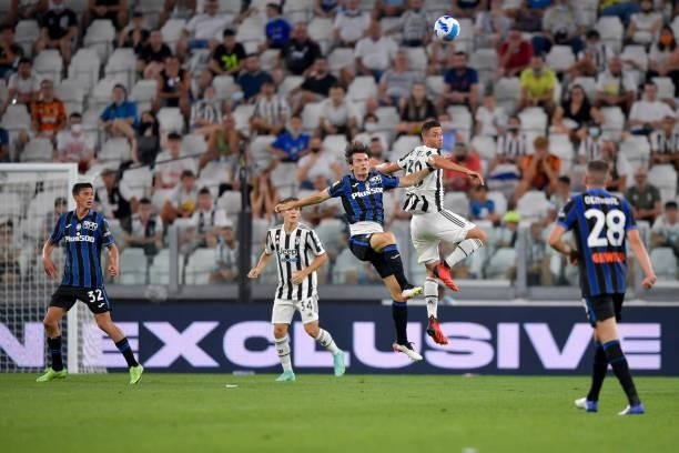 Juventus player Rodrigo Bentancur during the friendly match between Juventus and Atalanta at Allianz Stadium on August 14, 2021 in Turin, Italy.