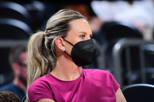 Former WNBA player, Penny Taylor attends a game between the Indiana Fever and Phoenix Mercury on August 17, 2021 at Footprint Center in Phoenix,...