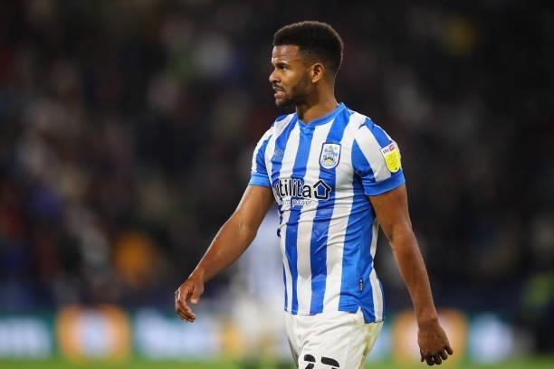 Fraizer Campbell of Huddersfield Town during the Sky Bet Championship match between Huddersfield Town and Preston North End at Kirklees Stadium on...