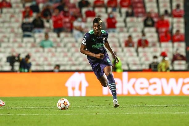Ibrahim Sangare of PSV Eindhoven during the UEFA Champions League Play-Offs Leg One match between SL Benfica and PSV Eindhoven at Estadio da Luz on...