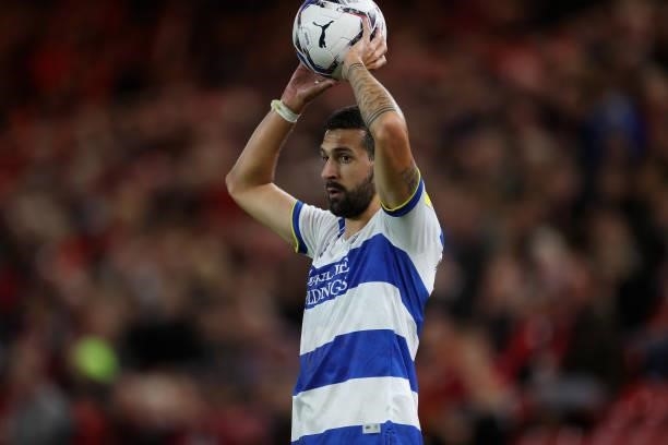 Queens Park Rangers' Yoann Barbet during the Sky Bet Championship match between Middlesbrough and Queens Park Rangers at the Riverside Stadium,...