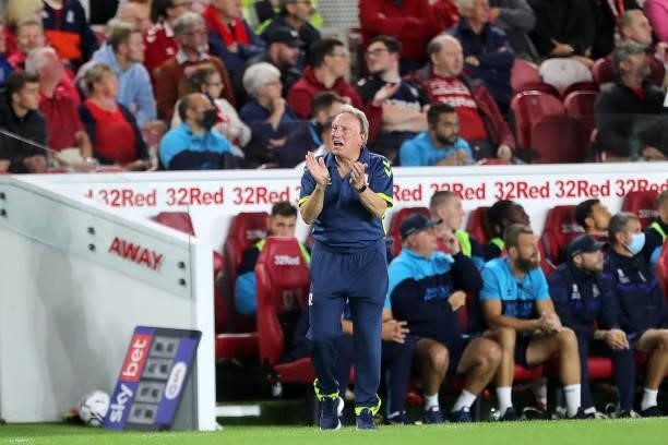 Middlesbrough manager Neil Warnock during the Sky Bet Championship match between Middlesbrough and Queens Park Rangers at the Riverside Stadium,...