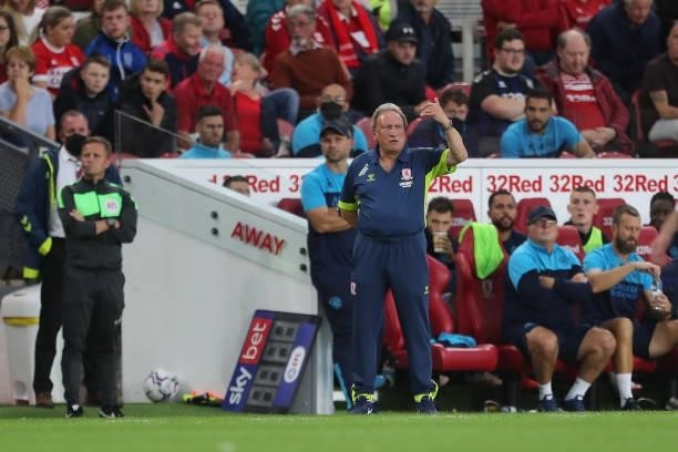 Middlesbrough manager Neil Warnock during the Sky Bet Championship match between Middlesbrough and Queens Park Rangers at the Riverside Stadium,...