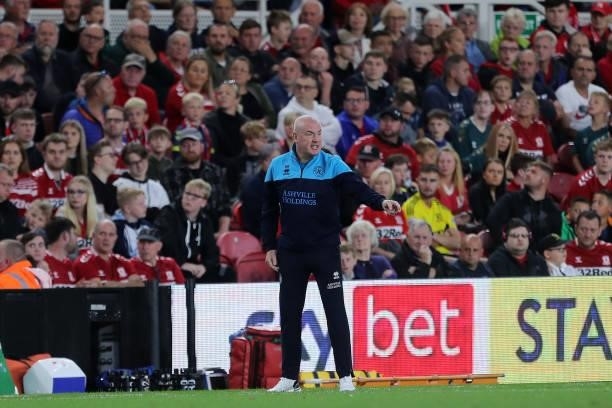 Queens Park Rangers manager Mark Warburton during the Sky Bet Championship match between Middlesbrough and Queens Park Rangers at the Riverside...