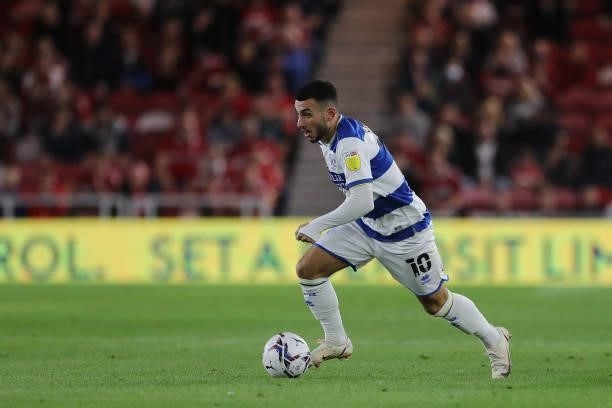 Queens Park Rangers' Ilias Chair during the Sky Bet Championship match between Middlesbrough and Queens Park Rangers at the Riverside Stadium,...