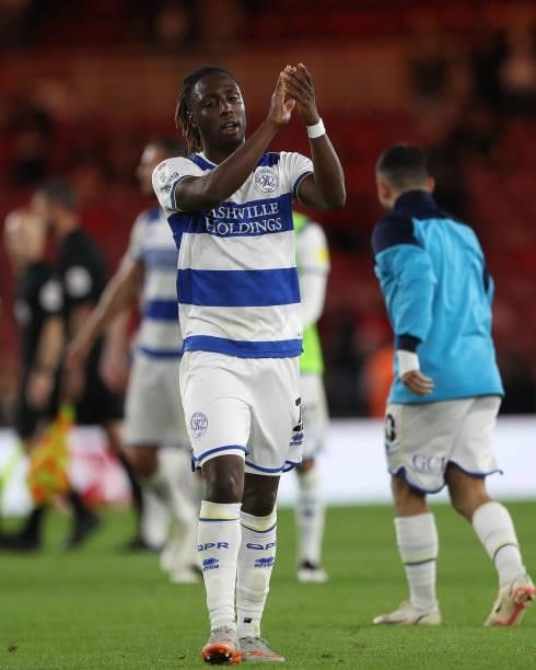 Osman Kakay of Queens Park Rangers during the Sky Bet Championship match between Middlesbrough and Queens Park Rangers at the Riverside Stadium,...
