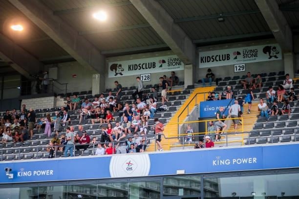 The kids club family tribune during the Jupiler Pro League match between OH Leuven and KAS Eupen at the King Power at den dreef Stadion on August 21,...