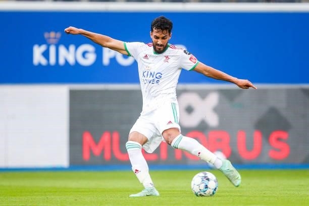 Mousa Tamari of OH Leuven during the Jupiler Pro League match between OH Leuven and KAS Eupen at the King Power at den dreef Stadion on August 21,...
