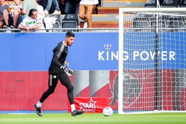 Rafael Romo of OH Leuven ahead of the Jupiler Pro League match between OH Leuven and KAS Eupen at the King Power at den dreef Stadion on August 21,...