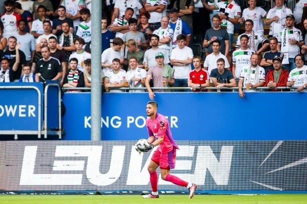 Rafael Romo of OH Leuven during the Jupiler Pro League match between OH Leuven and KAS Eupen at the King Power at den dreef Stadion on August 21,...
