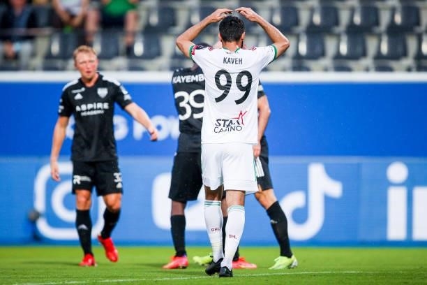 Kaveh Rezaei of OH Leuven during the Jupiler Pro League match between OH Leuven and KAS Eupen at the King Power at den dreef Stadion on August 21,...