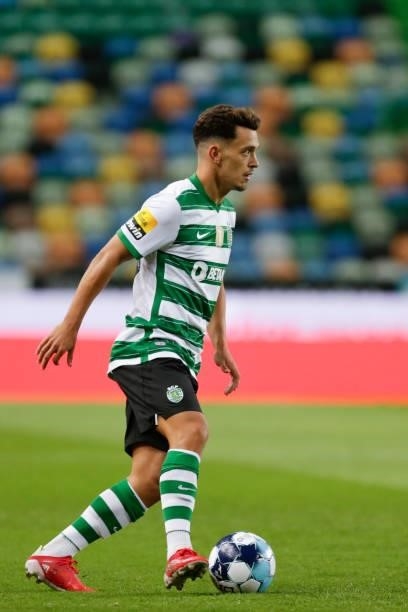 Pedro Goncalves of Sporting CP in action during the Liga Portugal Bwin match between Sporting CP and Belenenses SAD at Estadio Jose Alvalade on 21th...