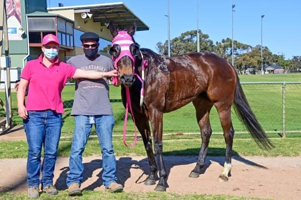 Wasabi after winning the Ultima Hotel 0 - 58 Handicap at Swan Hill Racecourse on August 22, 2021 in Swan Hill, Australia.