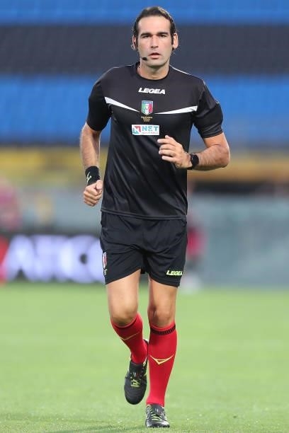 Giacomo Camplone referee during the SERIE B match between Pisa Calcio and SPAL at Arena Garibaldi on August 22, 2021 in Pisa, Italy.