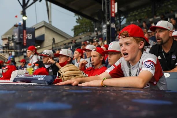 Fans are seen during the game between the Los Angeles Angels and the Cleveland Indians at Historic Bowman Field on Sunday, August 22, 2021 in...