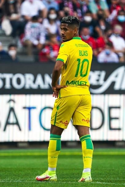 Ludovic BLAS of Nantes during the Ligue 1 Uber Eats match between Rennes and Nantes at Roazhon Park on August 22, 2021 in Rennes, France.