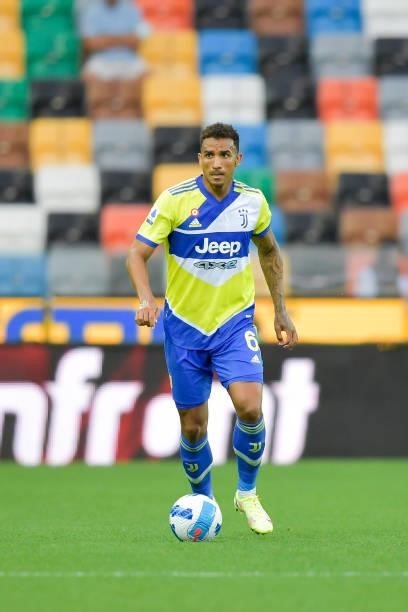 Juventus player Danilo during the Serie A match between Udinese Calcio v Juventus at Dacia Arena on August 22, 2021 in Udine, Italy.