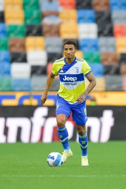 Juventus player Danilo during the Serie A match between Udinese Calcio v Juventus at Dacia Arena on August 22, 2021 in Udine, Italy.
