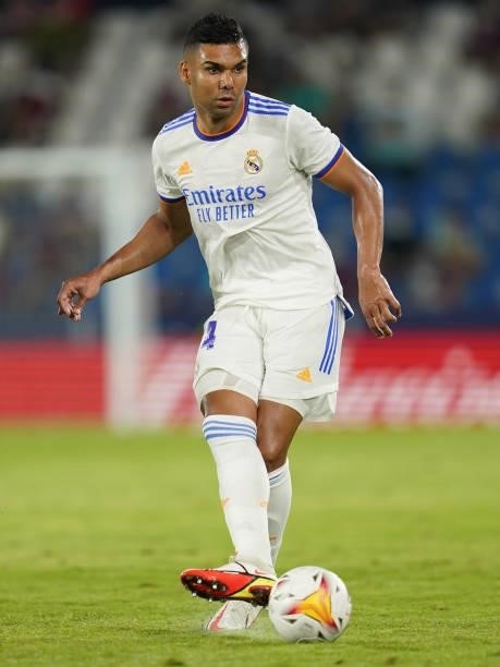 Carlos Henrique Casemiro of Real Madrid during the La Liga match between Levante UD v Real Madrid played at Ciutat Valencia Stadium on August 21,...
