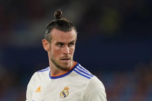 Gareth Bale of Real Madrid during the La Liga match between Levante UD v Real Madrid played at Ciutat Valencia Stadium on August 21, 2021 in...