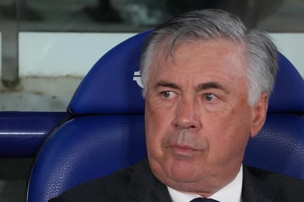 Carlo Ancelotti head coach of Real Madrid during the La Liga match between Levante UD v Real Madrid played at Ciutat Valencia Stadium on August 21,...