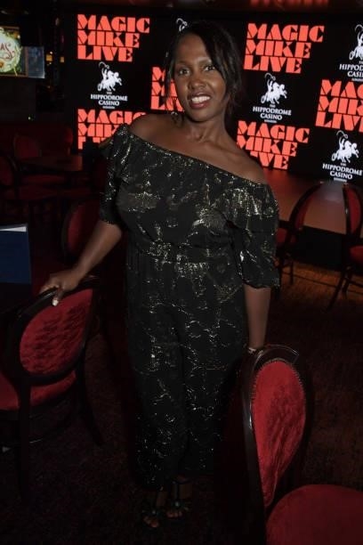 Michelle Gayle attends the Magic Mike Live after party at The Hippodrome on August 24, 2021 in London, England.