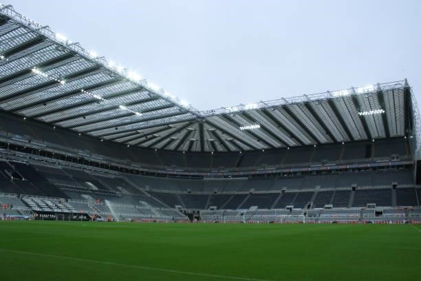 General view during the Carabao Cup match between Newcastle United and Burnley at St. James's Park, Newcastle on Wednesday 25th August 2021.